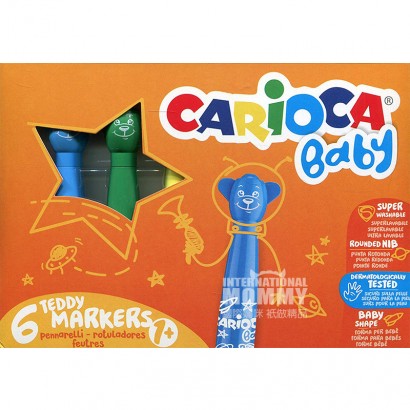 CARIOCA Italy CARIOCA pena cat air yang bisa dicuci 6 warna edisi luar...