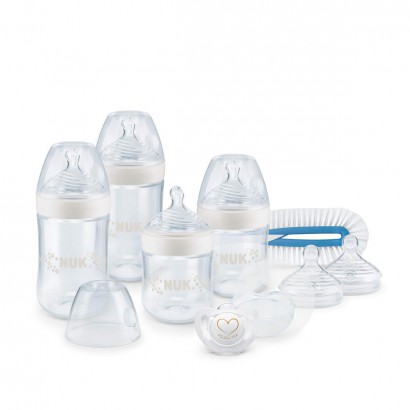 NUK Jerman NUK Super Wide Mouth PP Botol Nipple 8 Piece Set 0-18 bulan...