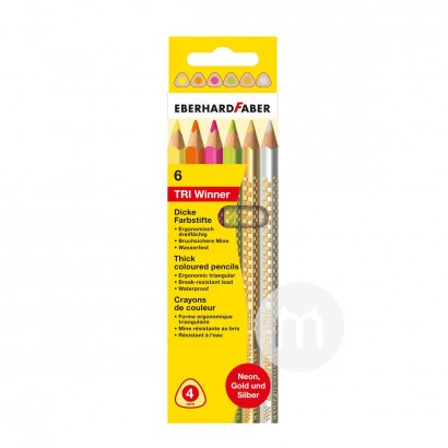 EBERHARD FABER Jerman EBERHARD FABER Segitiga Pensil warna anak-anak 6...