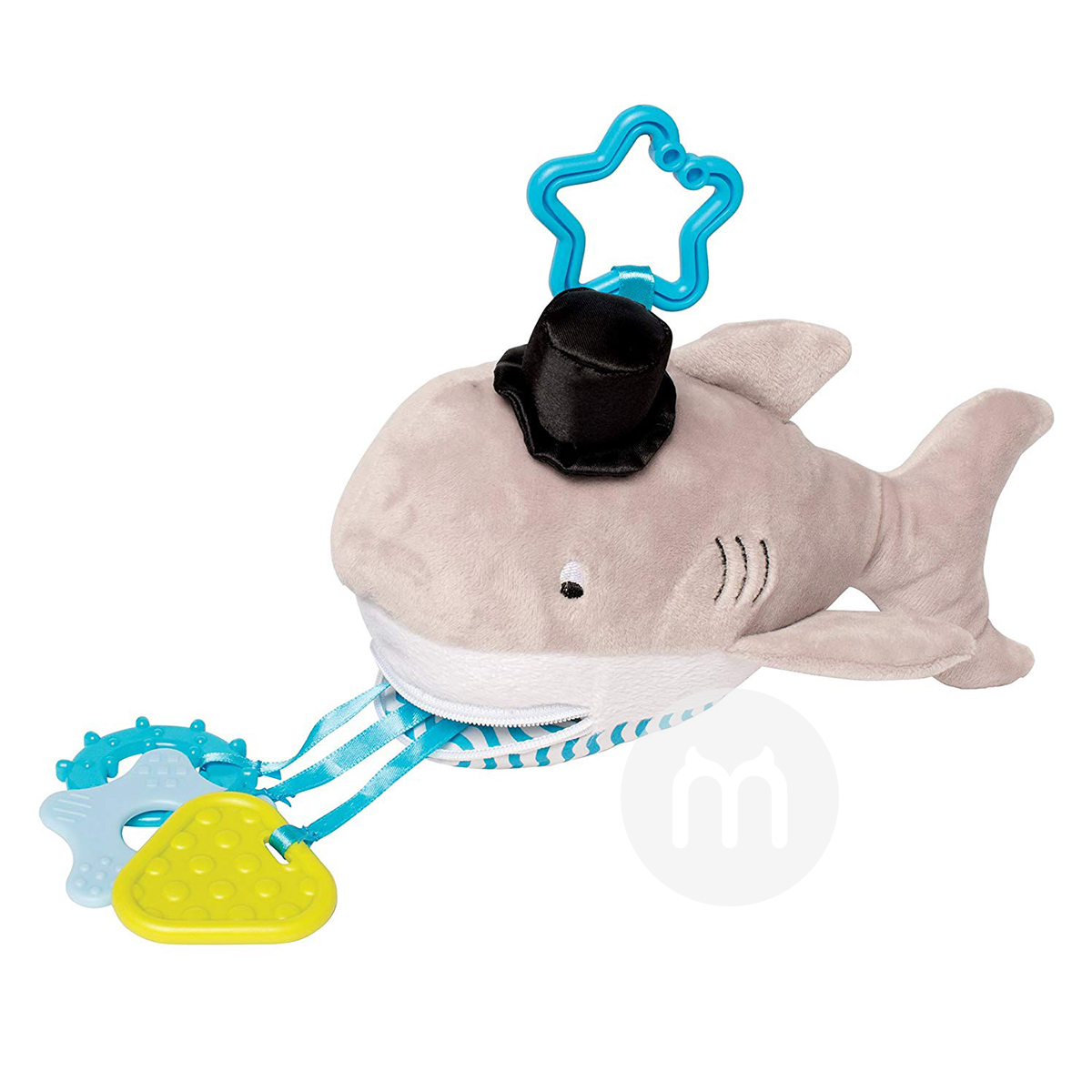 MAINAN MANHATTAN American baby shark Boneka menenangkan Versi luar neg...
