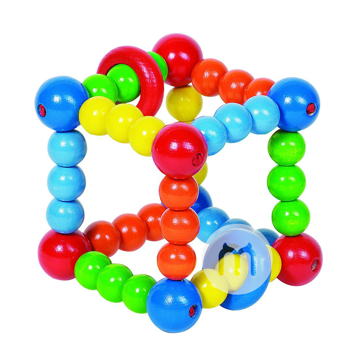 Heimess Jerman Heimess bayi kayu mainan kubus elastis versi luar neger...