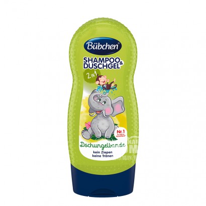 Bubchen sampo mitra hutan anak-anak Jerman dan mandi 2 in 1 tipe anti-...