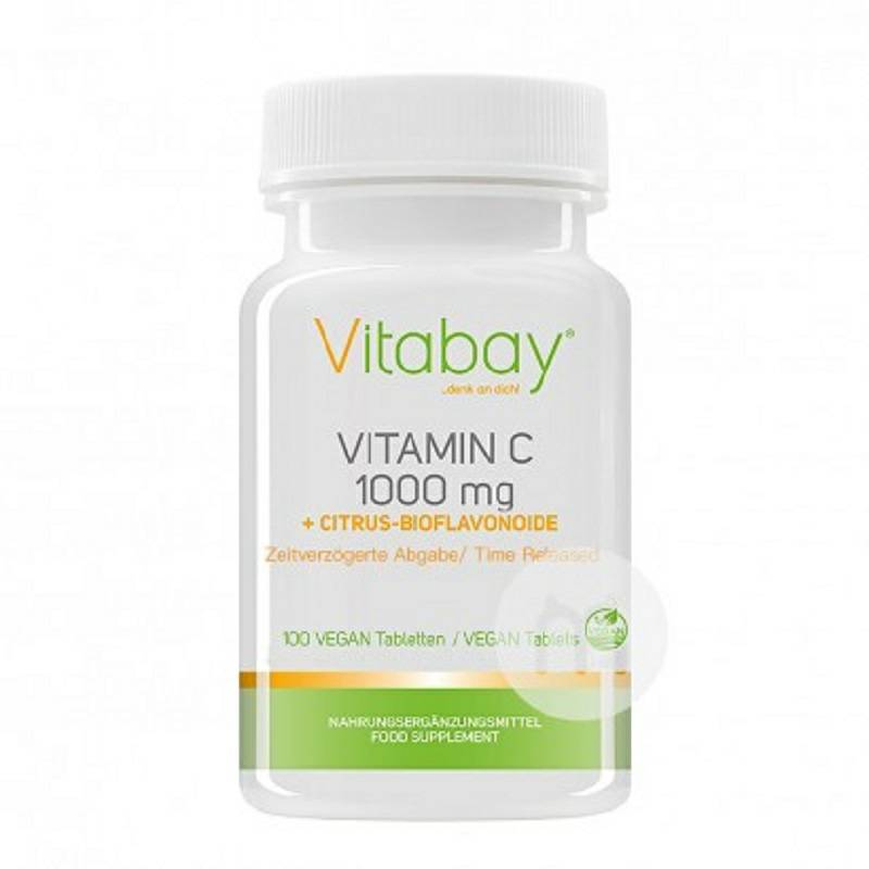 Vitabay Jerman Vitamin C + Bioflavonoid 100 Tablet Versi Luar Negeri