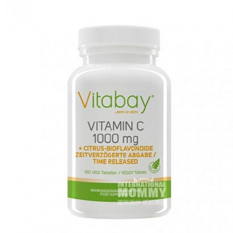Vitabay Jerman Vitamin C + Bioflavonoid 100 Tablet Versi Luar Negeri