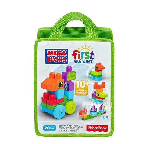 MEGA BLOKS American building block animal theme CNH10 edisi luar neger...