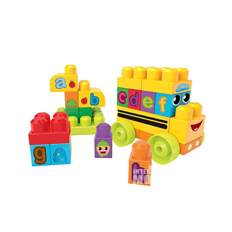 MEGA BLOKS Bus Alfabet Amerika DBK84 Edisi Luar Negeri