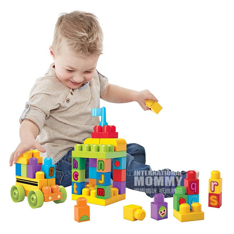 MEGA BLOKS Bus Alfabet Amerika DBK84 Edisi Luar Negeri