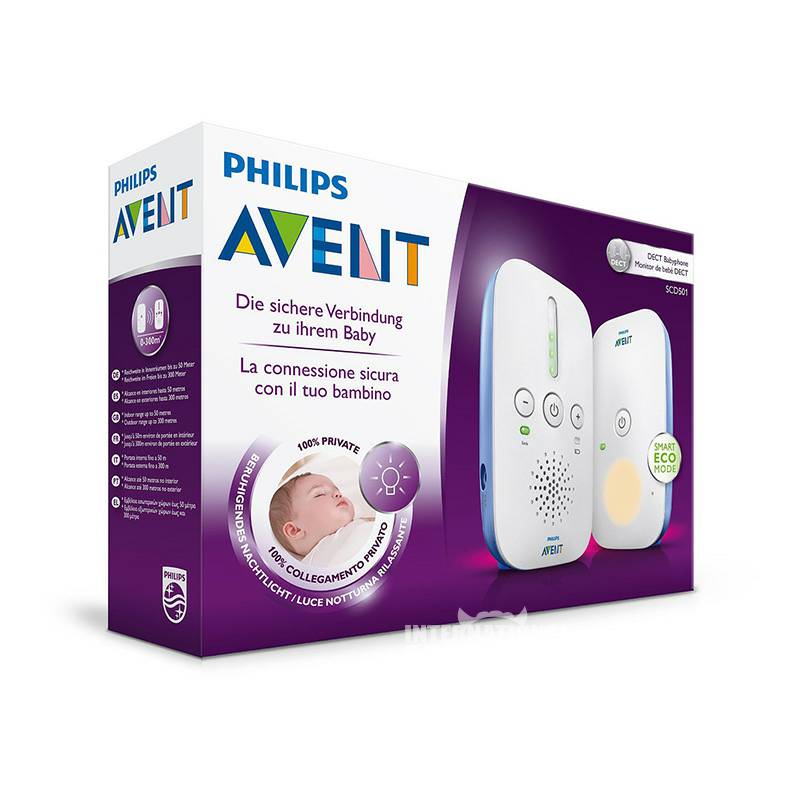 PHILIPS AVENT Monitor bayi Inggris dan sensor audio versi luar negeri