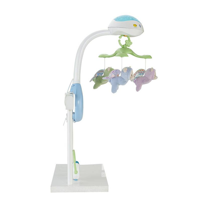 Fisher Price mainan samping tempat tidur Amerika dengan lampu proyeksi bintang fantasi versi luar negeri