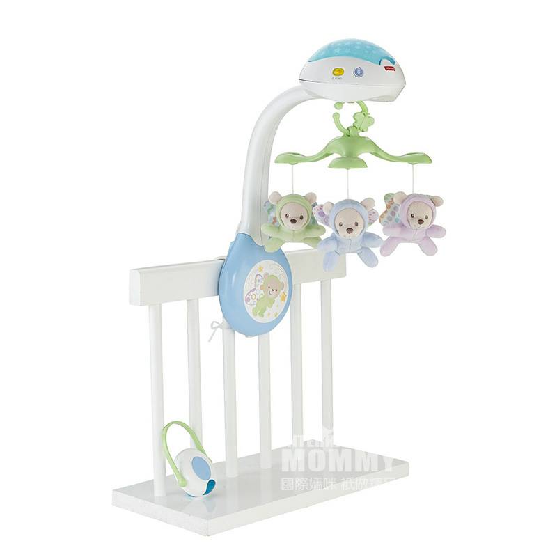 Fisher Price mainan samping tempat tidur Amerika dengan lampu proyeksi bintang fantasi versi luar negeri