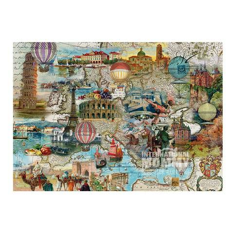 Schmidt spiele Jerman Eropa balon terbang puzzle versi luar negeri