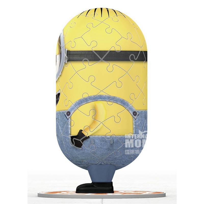 Ravensburger Jerman 3D biru overall pria kuning kecil puzzle versi luar negeri