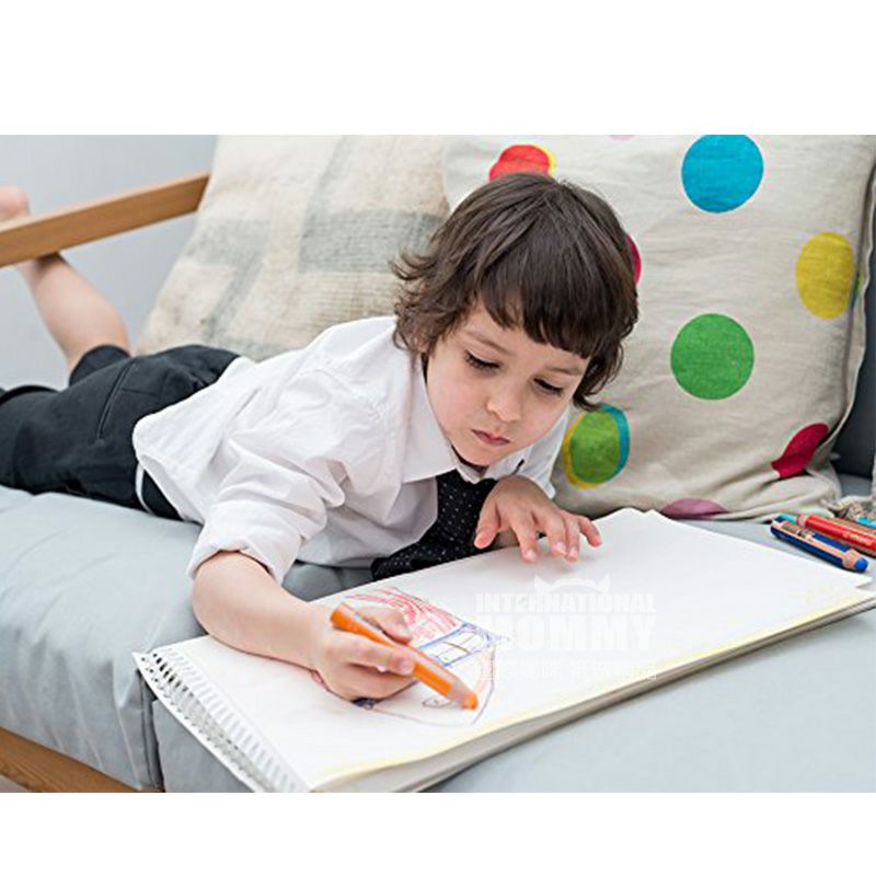 STABILO Sikat kayu warna Jerman three-in-one dicuci 10 edisi luar negeri