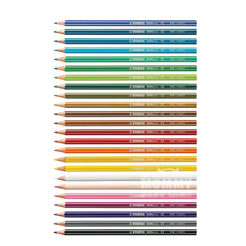 STABILO 24 krayon bersertifikasi FSC dari Jerman edisi luar negeri