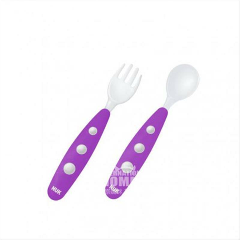 NUK Jerman mini belajar sendok garpu bayi dua potong versi luar negeri