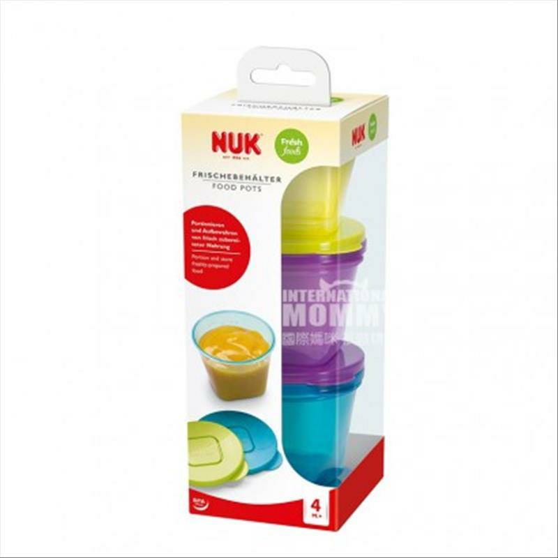 NUK Kotak Makanan Bayi Jerman Makanan Pelengkap 6 Paket Versi Luar Negeri
