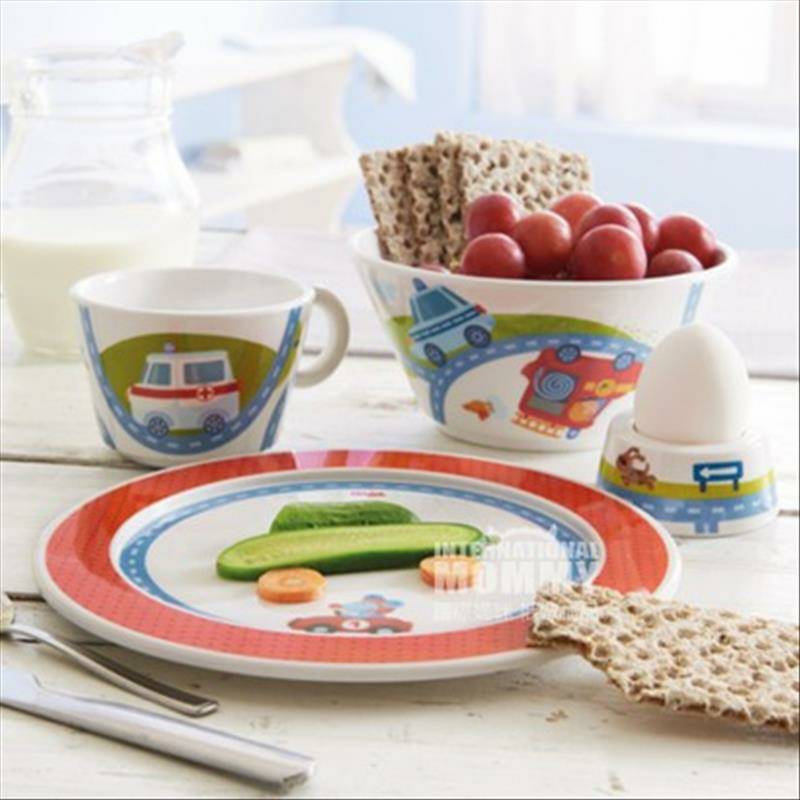 HABA Jerman mobil tableware stack anak-anak set versi luar negeri