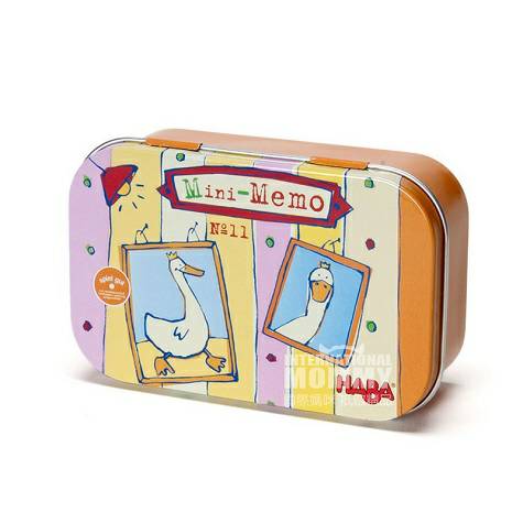 HABA Jerman papan permainan 2562 mini kotak besi memo versi luar neger...