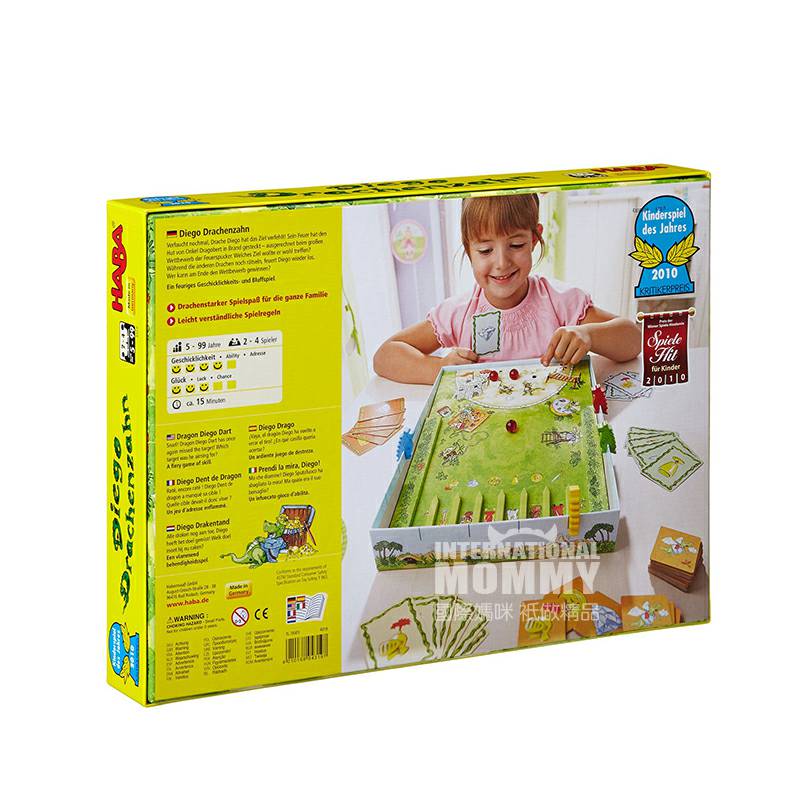 HABA Jerman permainan papan 4319 San Diego Tooth Dragon Overseas Edition