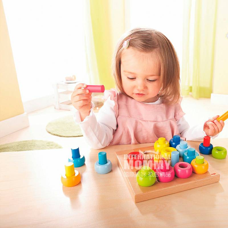 HABA Jerman blok bangunan papan 2202 anak-anak versi luar negeri