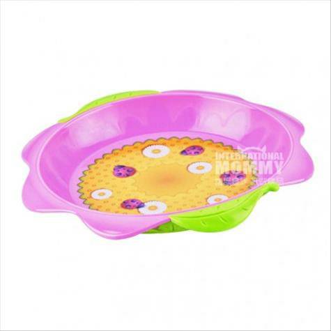 Nuby American Little Flower Series Baby Snack Plate Versi Luar Negeri