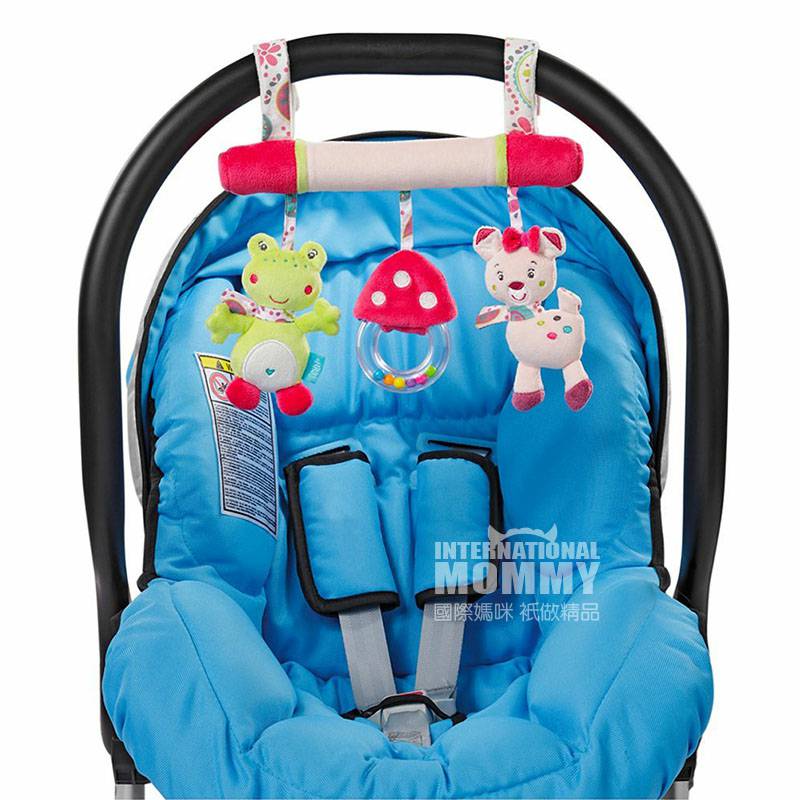 Bayi FEHN Jerman Fawn Frog Baby Carriage Rantai Boks Dekorasi Boneka Versi Luar Negeri