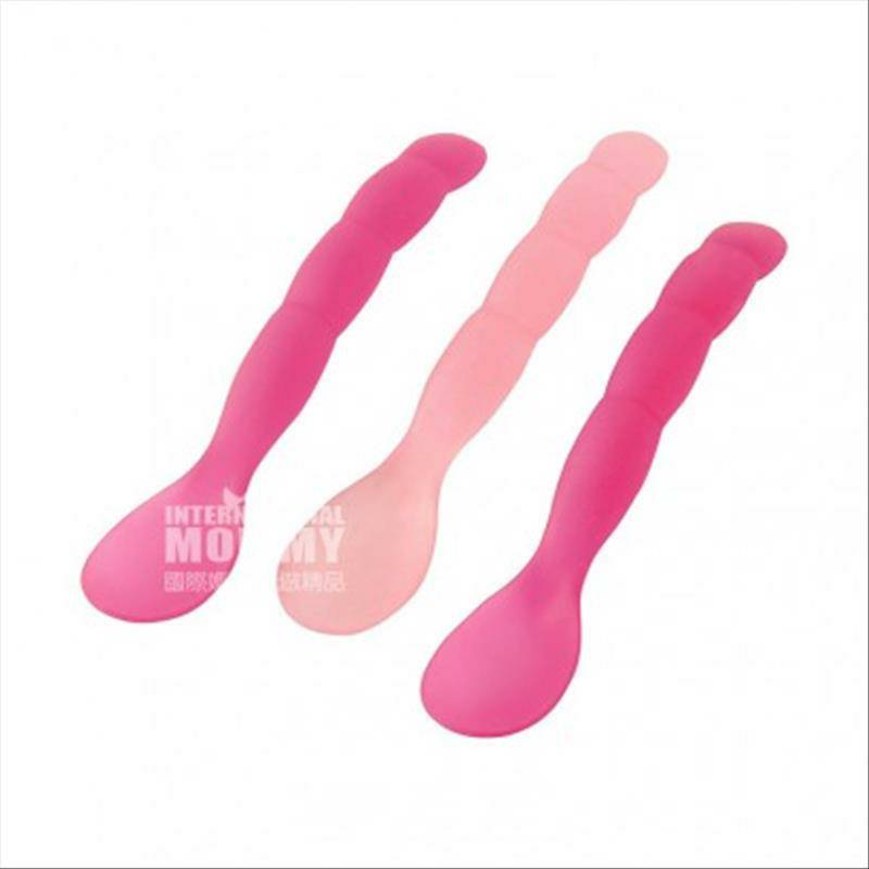 Primamma Jerman silikon lembut kepala menangani panjang sendok bayi versi luar negeri