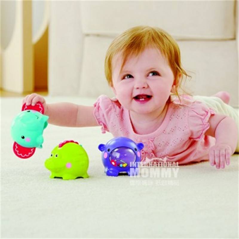 Fisher Harga 3 mainan hewan tumpukan kecil versi luar negeri