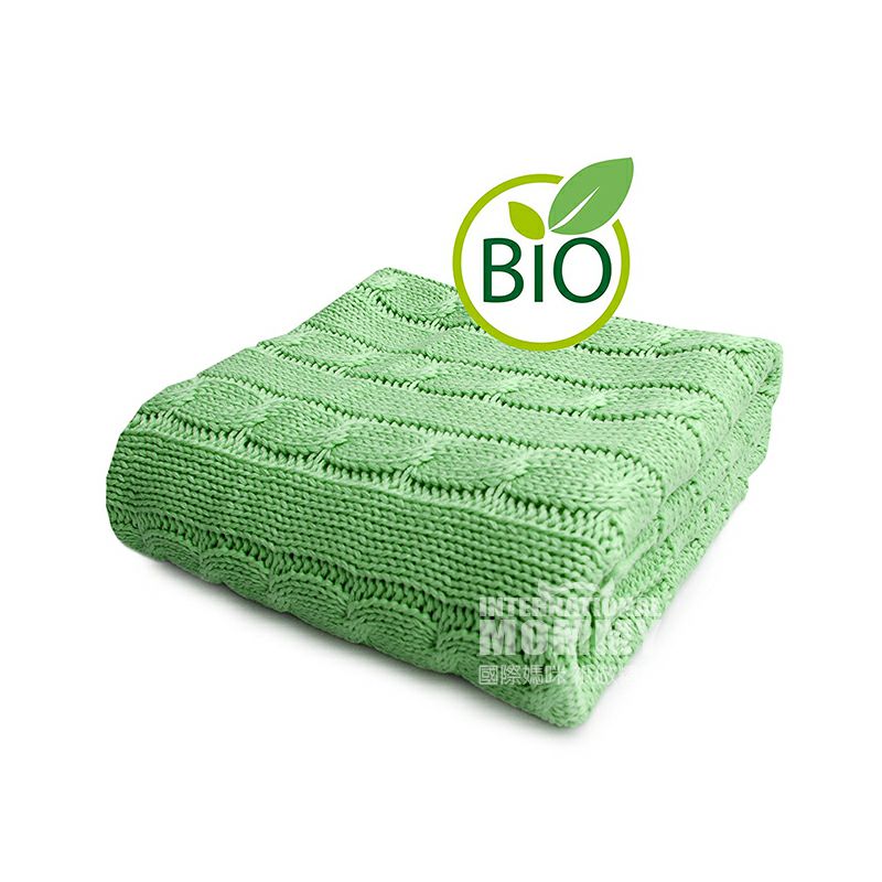 SonnenStrick Jerman pola rami bayi organik murni selimut 90 × 90 cm versi luar negeri