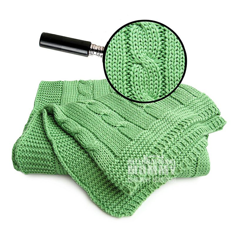 SonnenStrick Jerman pola rami bayi organik murni selimut 90 × 90 cm versi luar negeri