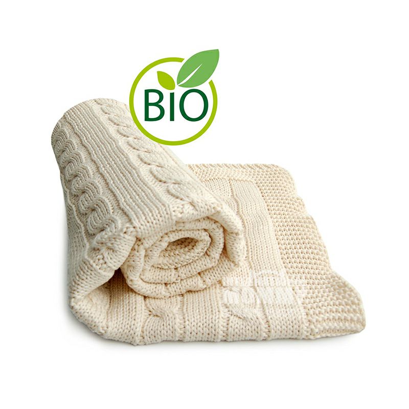 SonnenStrick Jerman pola rami bayi organik murni selimut 90 × 90 cm versi luar negeri