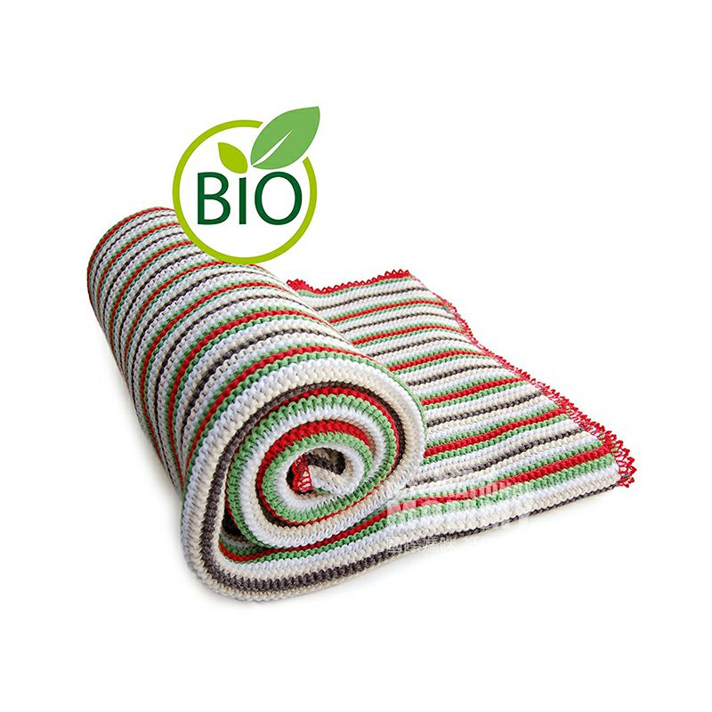 SonnenStrick strip warna Jerman selimut bayi organik murni versi 80 × 80 cm di luar negeri