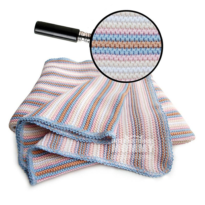 SonnenStrick strip warna Jerman selimut bayi organik murni versi 80 × 80 cm di luar negeri