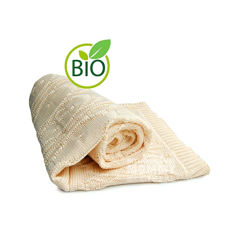 SonnenStrick Jerman pola hewan katun organik murni selimut bayi versi luar negeri