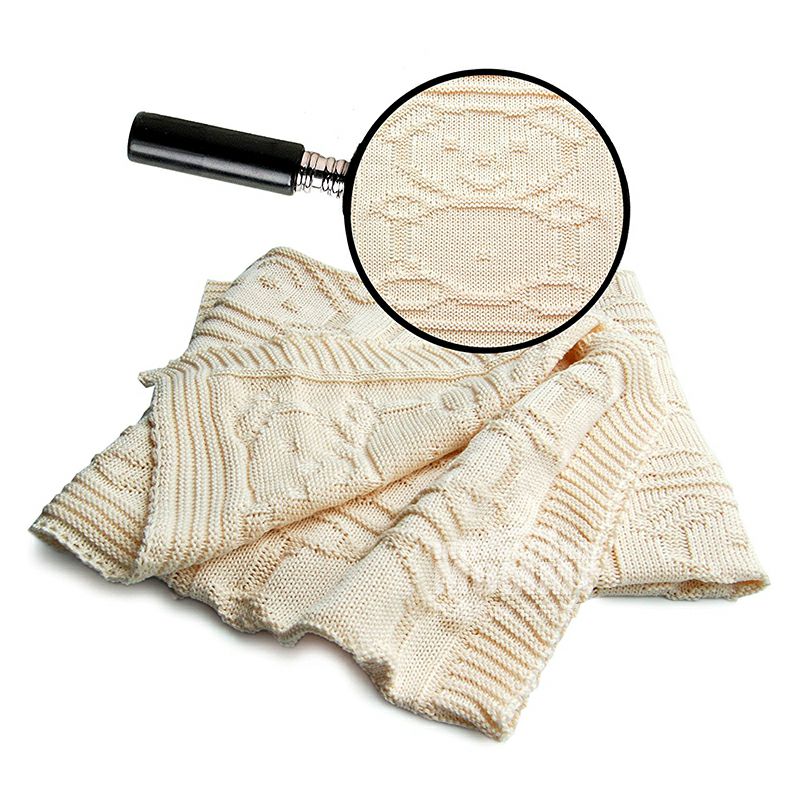 SonnenStrick Jerman pola hewan katun organik murni selimut bayi versi luar negeri