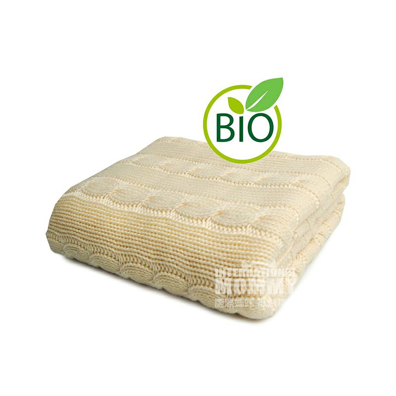 SonnenStrick Jerman pola rami wol selimut bayi 90 × 90 cm versi luar negeri