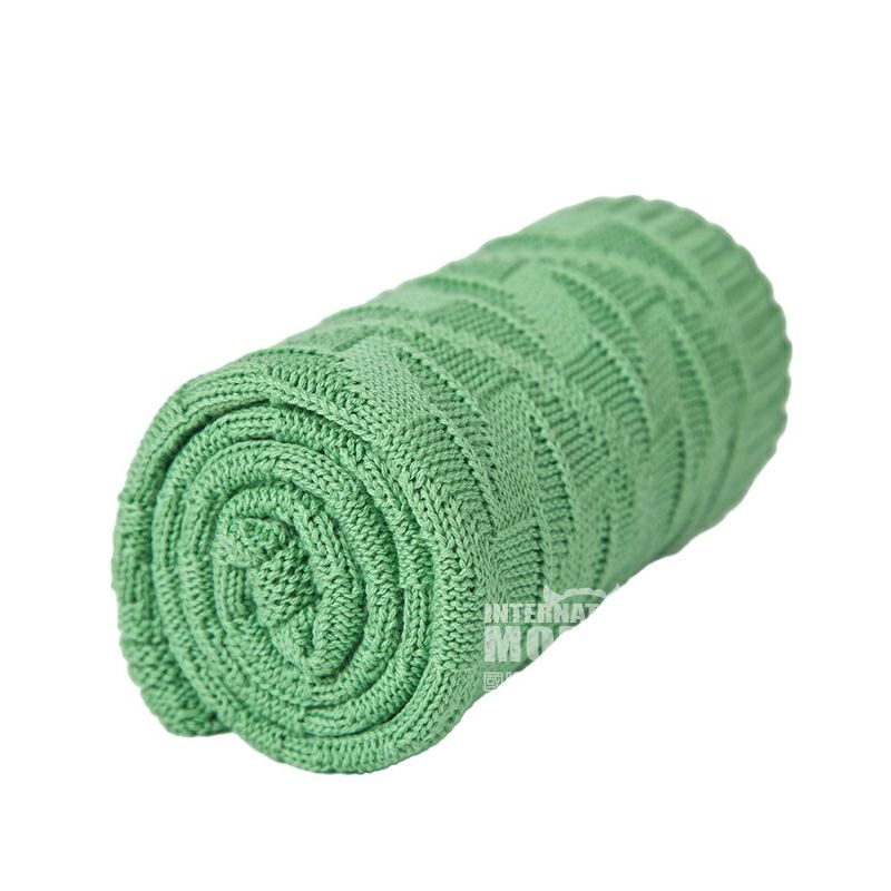 SonnenStrick Jerman pola berlian kapas organik murni selimut bayi 80 × 80 cm versi luar negeri