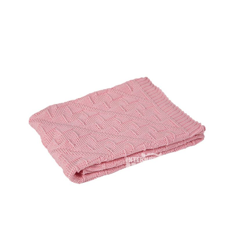 SonnenStrick Jerman pola berlian kapas organik murni selimut bayi 80 × 80 cm versi luar negeri