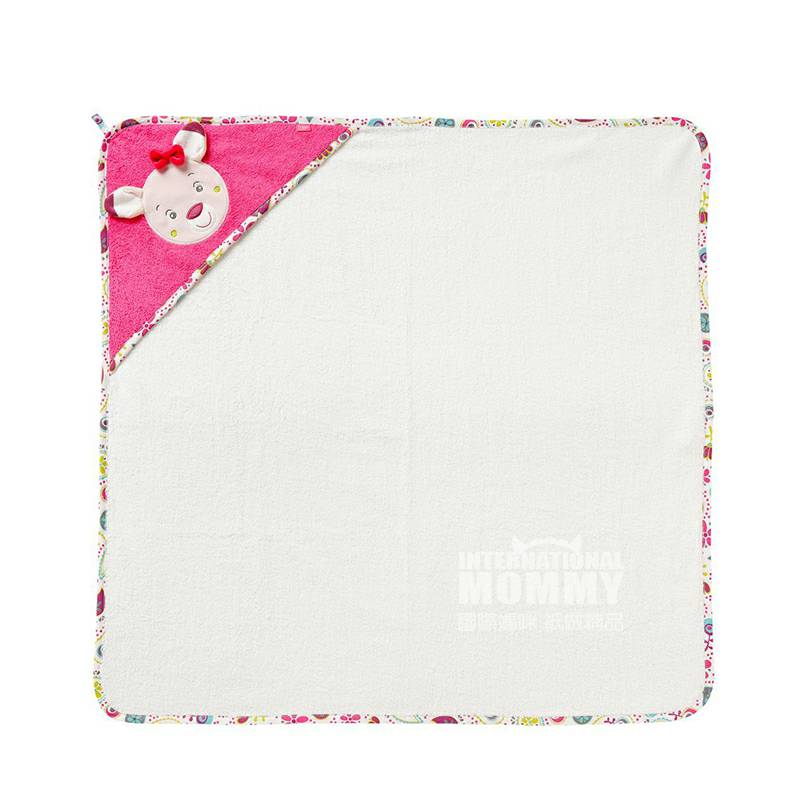 Baby FEHN Jerman Baby Hooded Bath Towel 80 × 80 cm Versi Luar Negeri