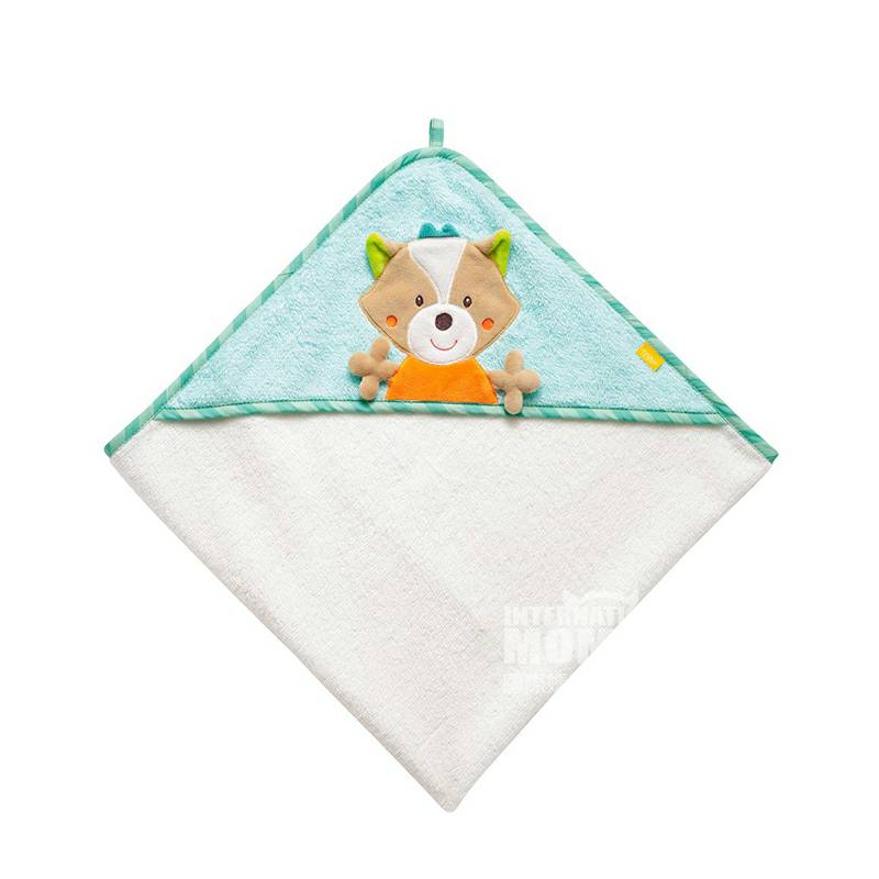 Baby FEHN Jerman Baby Hooded Bath Towel 80 × 80 cm Versi Luar Negeri
