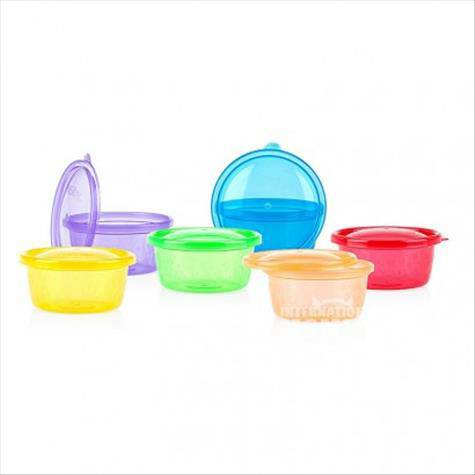 Nuby USA Disegel Fresh Rainbow Bowl 6pcs Versi Luar Negeri
