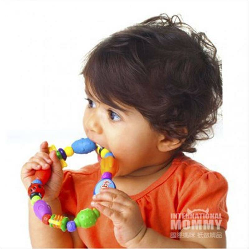 Nuby American baby color gelang gigitan serangga lem selama lebih dari 4 bulan versi Luar Negeri