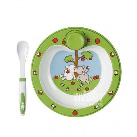 EMSA mangkuk isolasi non-slip anak-anak Jerman dan sendok versi luar n...