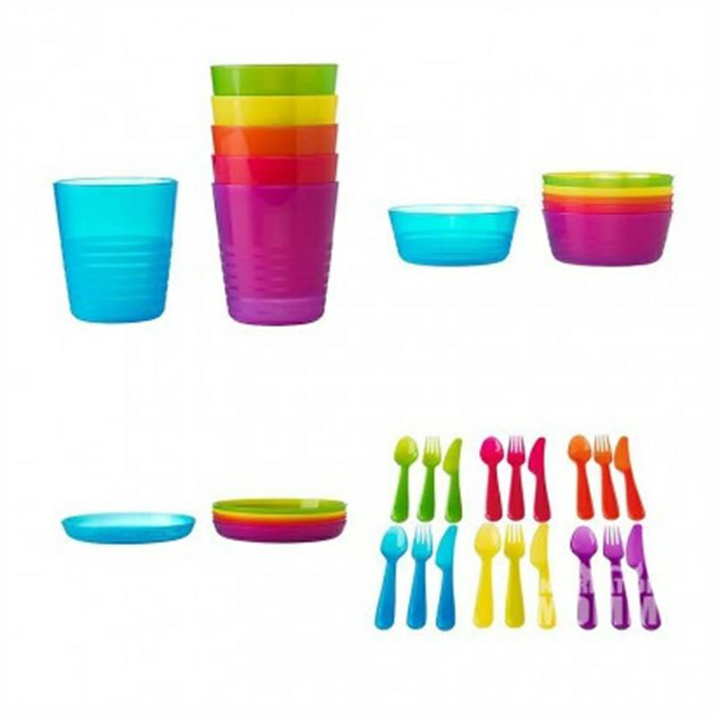 IKEA 36 set peralatan makan anak-anak dari Swedia