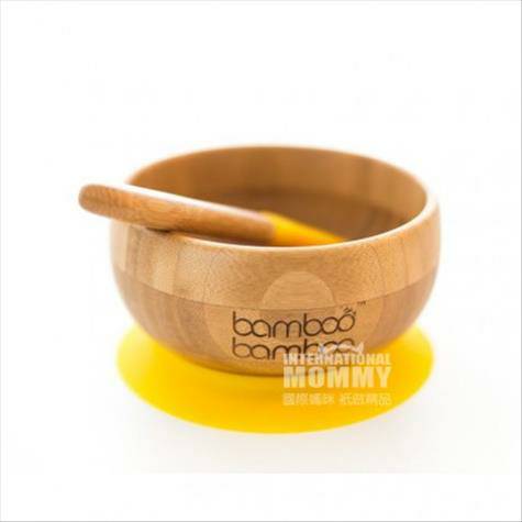 Bamboo Mangkuk pengisap bayi dari Bambu Inggris dengan sendok versi lu...