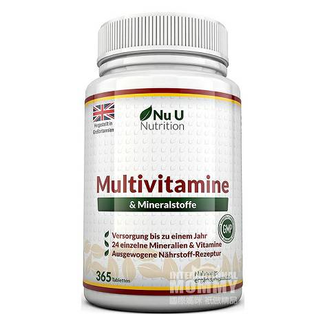 Nu U British tablet multivitamin dan mineral edisi luar negeri