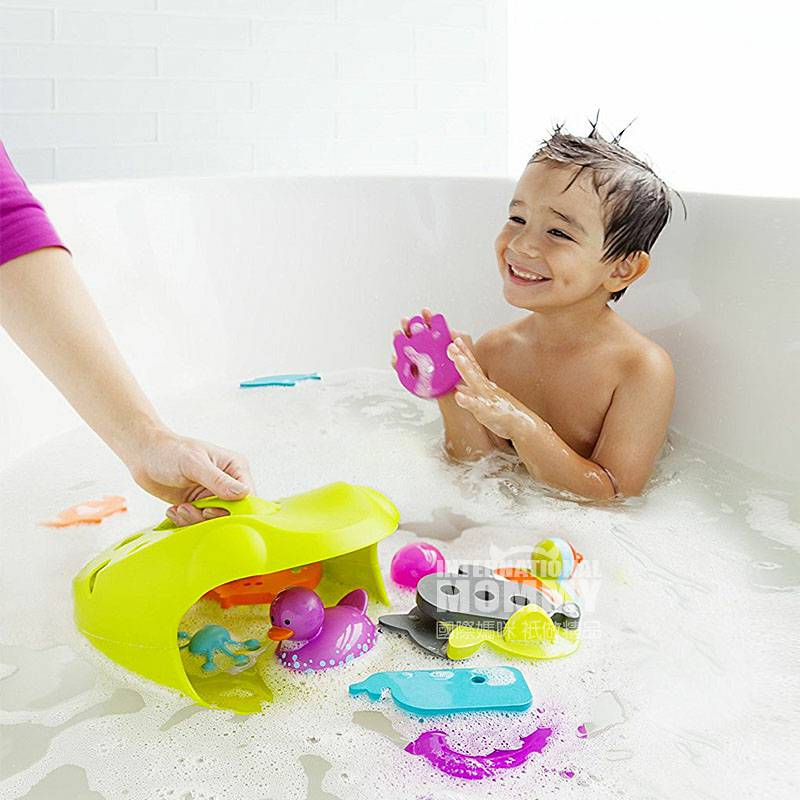 Boon American Greedy Frog Bathroom Toy Storage Box Versi Luar Negeri