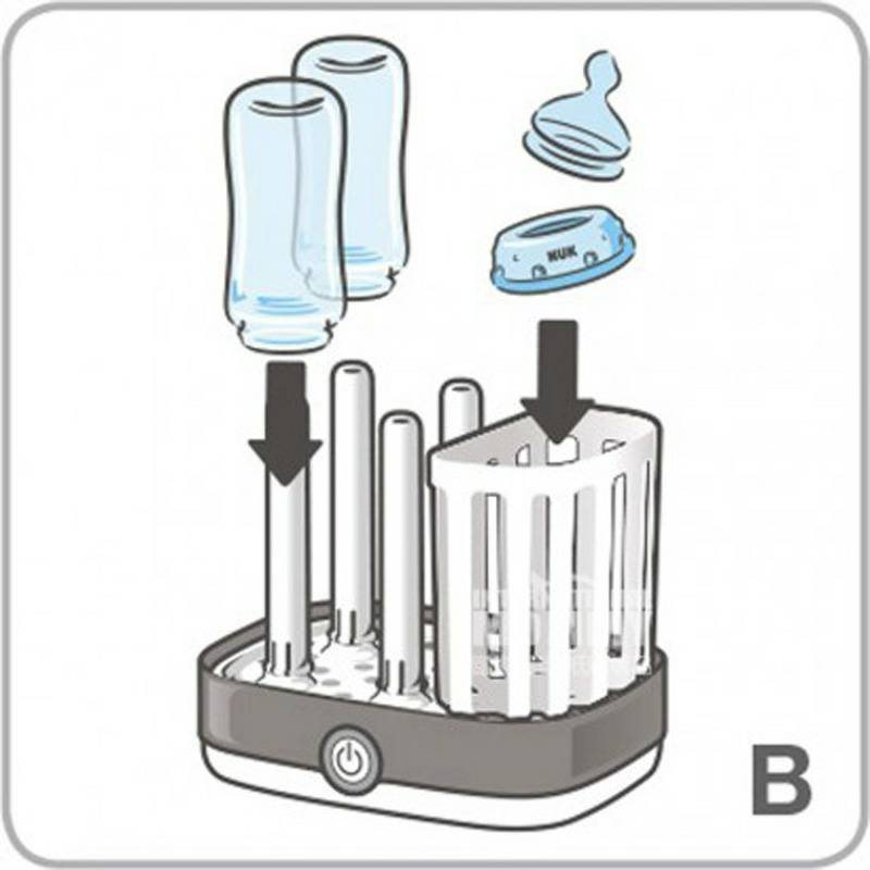 NUK Jerman botol susu steam steriliser Outside Edition