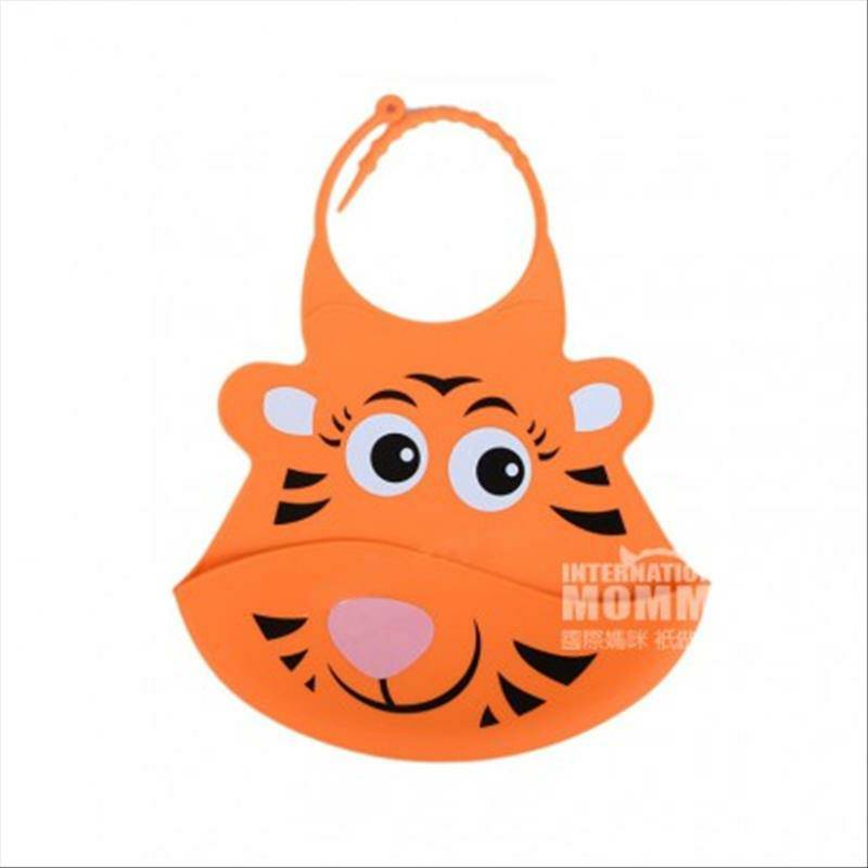 Nuby American Baby Kartun Silicone Bib Versi Luar Negeri