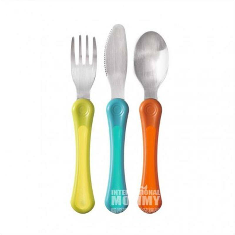 Tommee Tippee Set Pisau Sendok Garpu Inggris Set Versi Luar Negeri